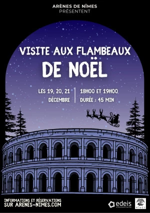 Affiche Visites aux flambeaux de Noël
