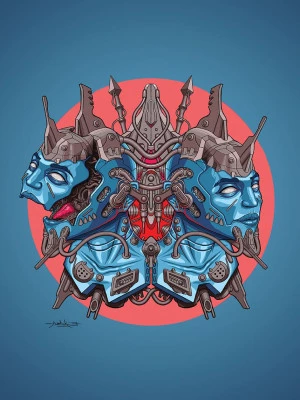 Affiche EXPO SAMBUKO - Le genre cyberpunk, reflet d'une société.