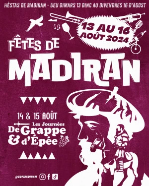 Affiche Fêtes de Madiran - 13 au 16 août 2024