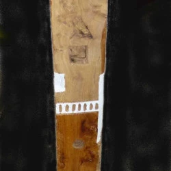 totem - bois orme 100x20x20