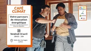 Affiche CAFE CLIMAT : VOTRE PARCOURS DE RÉNOVATION ÉNERGÉTIQUE