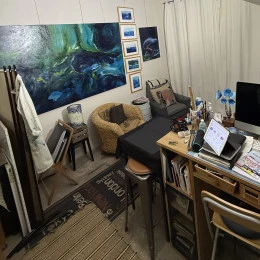 Le Garage-Atelier Accueil - <p>Espace détente et accueil de mon atelier.</p> - Nathalie Vazquez
