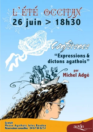 Affiche L'été occitan "Expressions et dictons agathois"