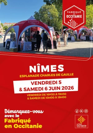 Affiche Tournée des artisans "Fabriqué en Occitanie" à Nîmes