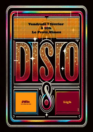 Affiche Soirée Disco Funk House 