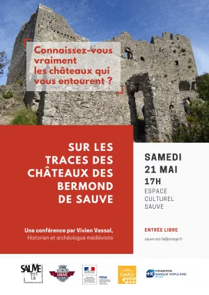Affiche Sur les traces des Châteaux des Bermond de Sauve