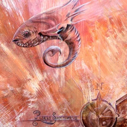 Picsis somniatus - Acrylique sur toile extraite du roman graphique "Errac Dorn, l'aventure intemporelle" - Christophe Dougnac 