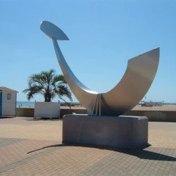 GAIA acquisition Ville de Valras - Acier inox hauteur 500 cm - Lionel Laussedat 