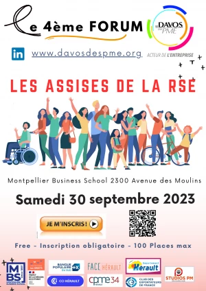 Affiche 4ème Forum du D.A.V.O.S. des PME : Les Assises de la RSE