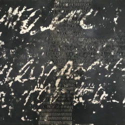 Epigraphie 30 - Cire pigmentée sur bois/ 60x80cm / 2022 - Pascale Hugonet 