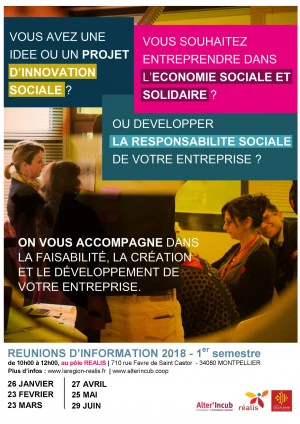 Affiche Entreprendre et innover socialement en Occitanie