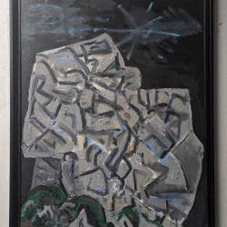 éperon - 2024 huile sur toile 80 x 60cm