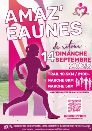 Affiche Trail et Marche Amaz'Eaunes