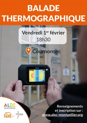 Affiche BALADE THERMOGRAPHIQUE " À la poursuite de la chaleur perdue !"