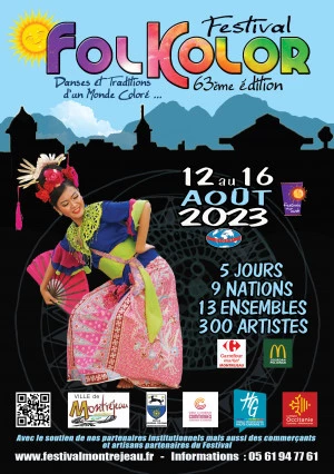 Affiche Festival FOLKOLOR Montréjeau 2023