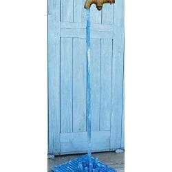 mètre cube - bronze bois et fer - 1mx20x20cm-2018 - NG 