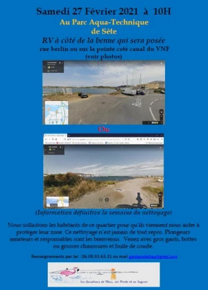 Affiche Nettoyage Parc Aqua-Technique Sète