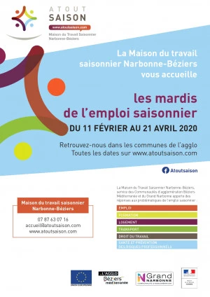 Affiche Les mardis de l'emploi saisonnier - Préparez votre saison !