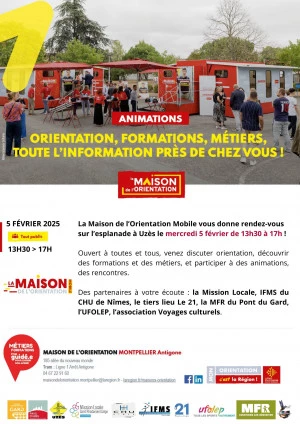 Affiche La Maison de l'Orientation (MOM) s'installe à UZES