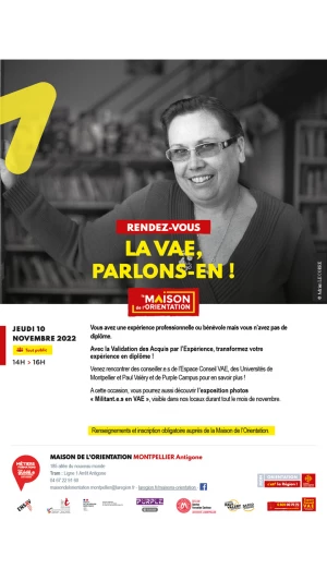 Affiche La VAE, parlons-en !