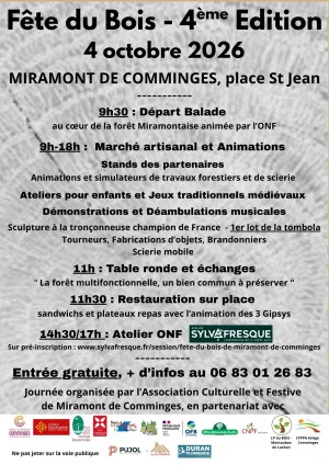 Affiche Fête du bois 4ème Édition 2026