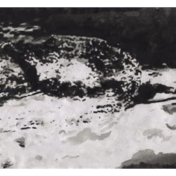 Aiga - Carnet gersois, extrait - Technique mixte - Extrait du projet "Aiga - La cartographie sensible de l'eau" - 2015 - Philippe Pitet 