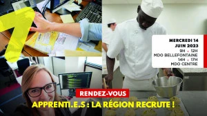 Affiche Apprenti.e.s : La Région recrute !