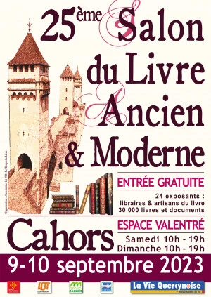 Affiche 25e Salon du livre ancien et moderne de Cahors