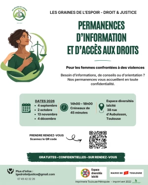 Affiche Permanence d'information et d'accès aux droits – LGE