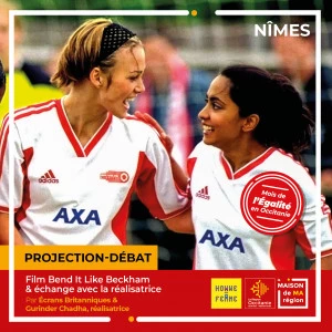 Affiche Projection-Débat en ligne du film "Bend It Like Beckham" de Gurinder Chadha