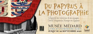 Affiche Du papyrus à la photographie : l'Egypte en volumes et en images