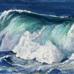 Tumulte - Pastel sur papier - 40x40 - Martine Tulet 