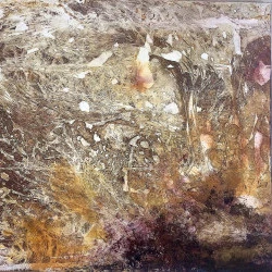 Forces de la Terre 1 - Toile sur bois. Peinture acrylique. 55x55 - Catherine Stoll-Simon 