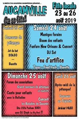 Affiche Fête locale
