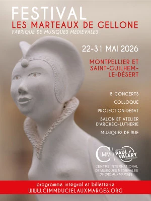 Affiche Festival Les Marteaux De Gellone - Fabrique de musiques médiévales à Saint-Guilhem-Le-Désert