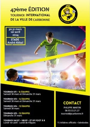 Affiche Tournoi International de Football de la Ville de Carbonne