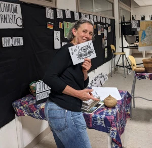 Affiche Conférence Gesticulée "l'avant génocide des tutsis au Rwanda"