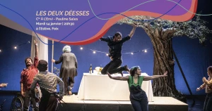 Affiche Théâtre et musique "Les deux déesses : Déméter et Perséphone, une histoire de mère en fille"