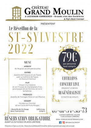 Affiche REVEILLON DE LA SAINT-SYLVESTRE 2022/23