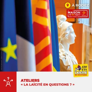 Affiche Atelier de sensibilisation « La Laïcité en questions »