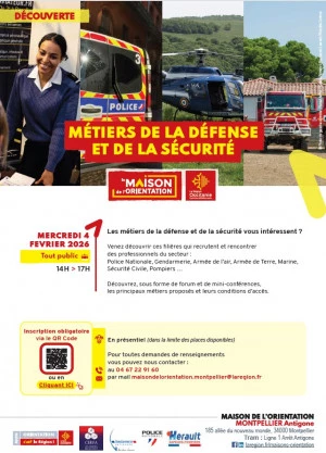 Affiche Métiers de la défense et de la sécurité