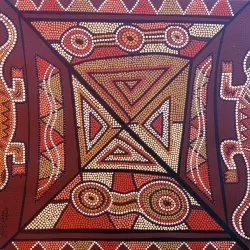 Uluru - Acrylique sur toile, 50 x 50 cm - 2023