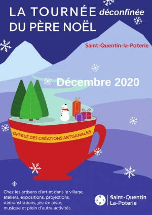 Affiche La Tournée “déconfinée” du Père Noël des potiers