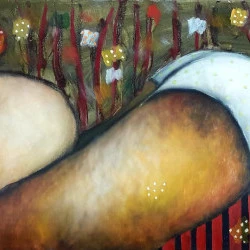 automne à Mazen 2023 - huile/lin 40 x 100cm - 500€ 