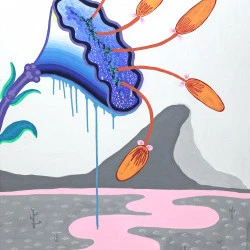 ap 0965 - acrylique sur toile format 100 x 120, 2024 - yann dumoget 