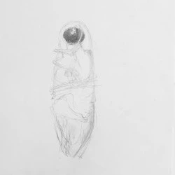 Lucio - dessin - 30 x 40 cm crayon sur papier 2022 