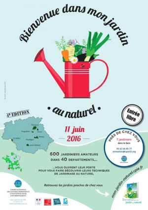 Affiche Bienvenue dans mon jardin au naturel 