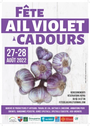 Affiche FETE DE L'AIL VIOLET