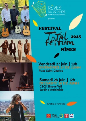 Affiche Total Festum Nîmes 