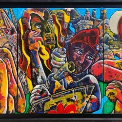  Triptyque "Catalanitat" #2nyss 2024 - New version 3D process ChromaLUX by #2nyss 2023/2024 - Collection privée P.O #2nyss @2nyss 